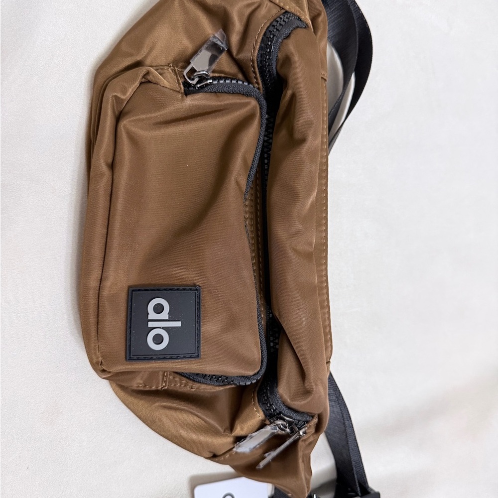 Alo  Brown Crossbody Waist Bag